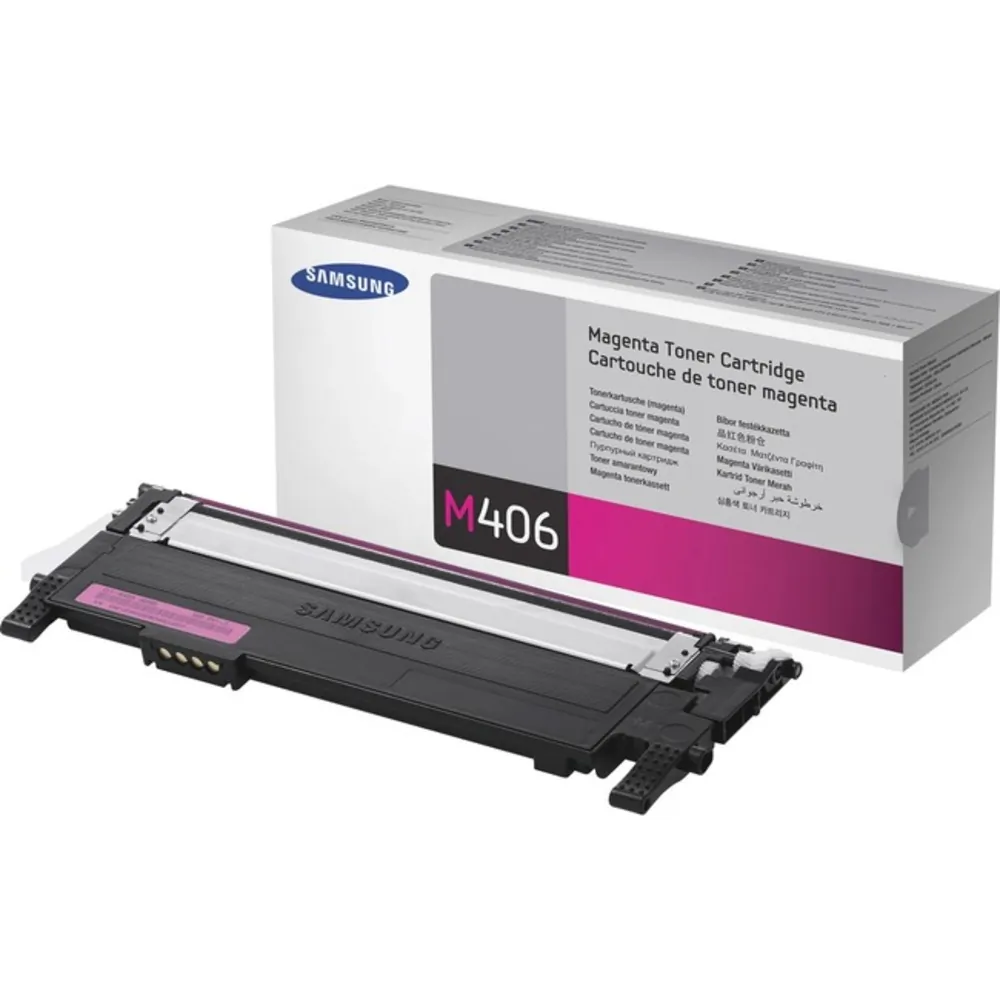 SAMSUNG SASCLTM406S — Samsung CLT-M406S Toner Cartridge - Laser - 1000 Pages - Magenta - 1 Each