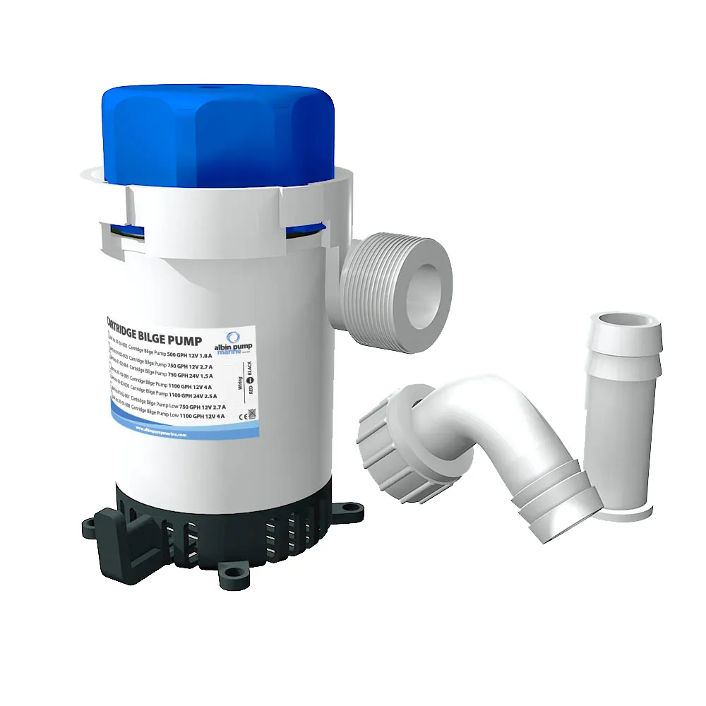 Albin Pump Marine 01-02-002 — Albin Pump 12V Bilge Pump - 500GPH Submersible System