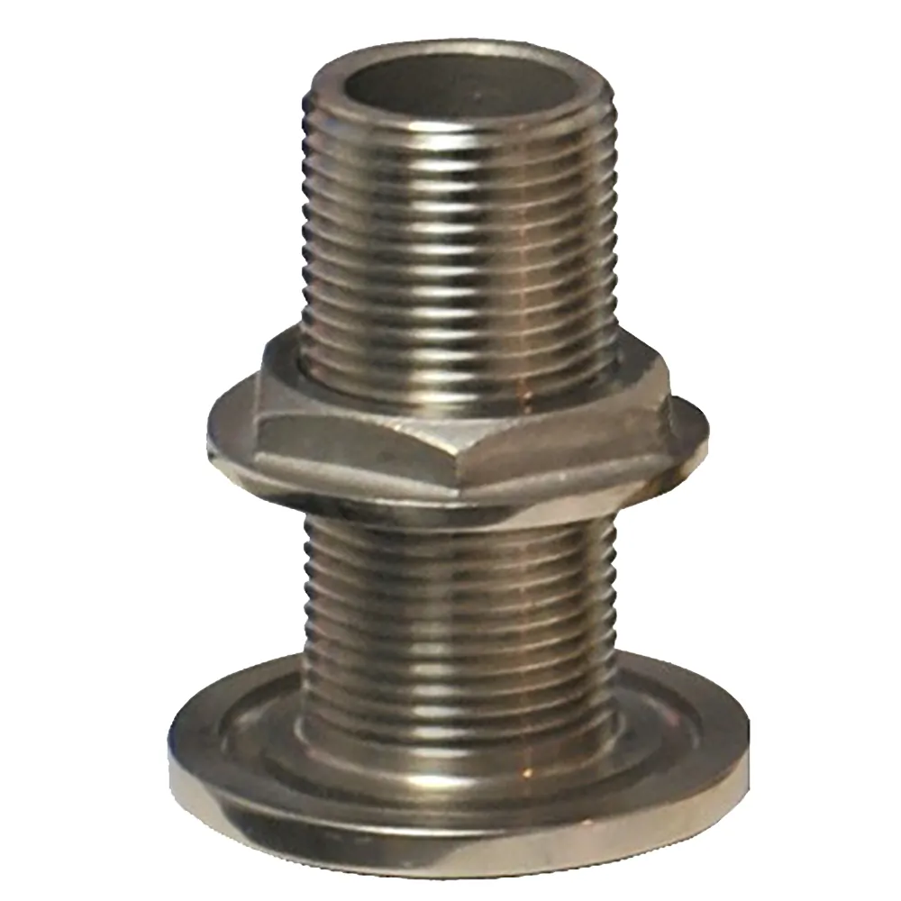 GROCO TH-2000-WS — GROCO 2" Stainless Steel Thru-Hull Fitting with Nut