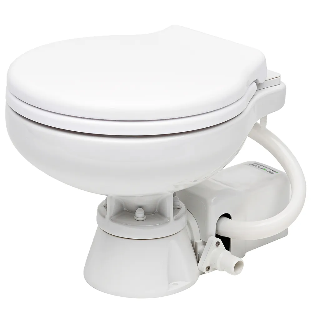 Johnson Pump CW68747 — Johnson Pump AquaT Electric Marine Toilet - Super Compact - 12V