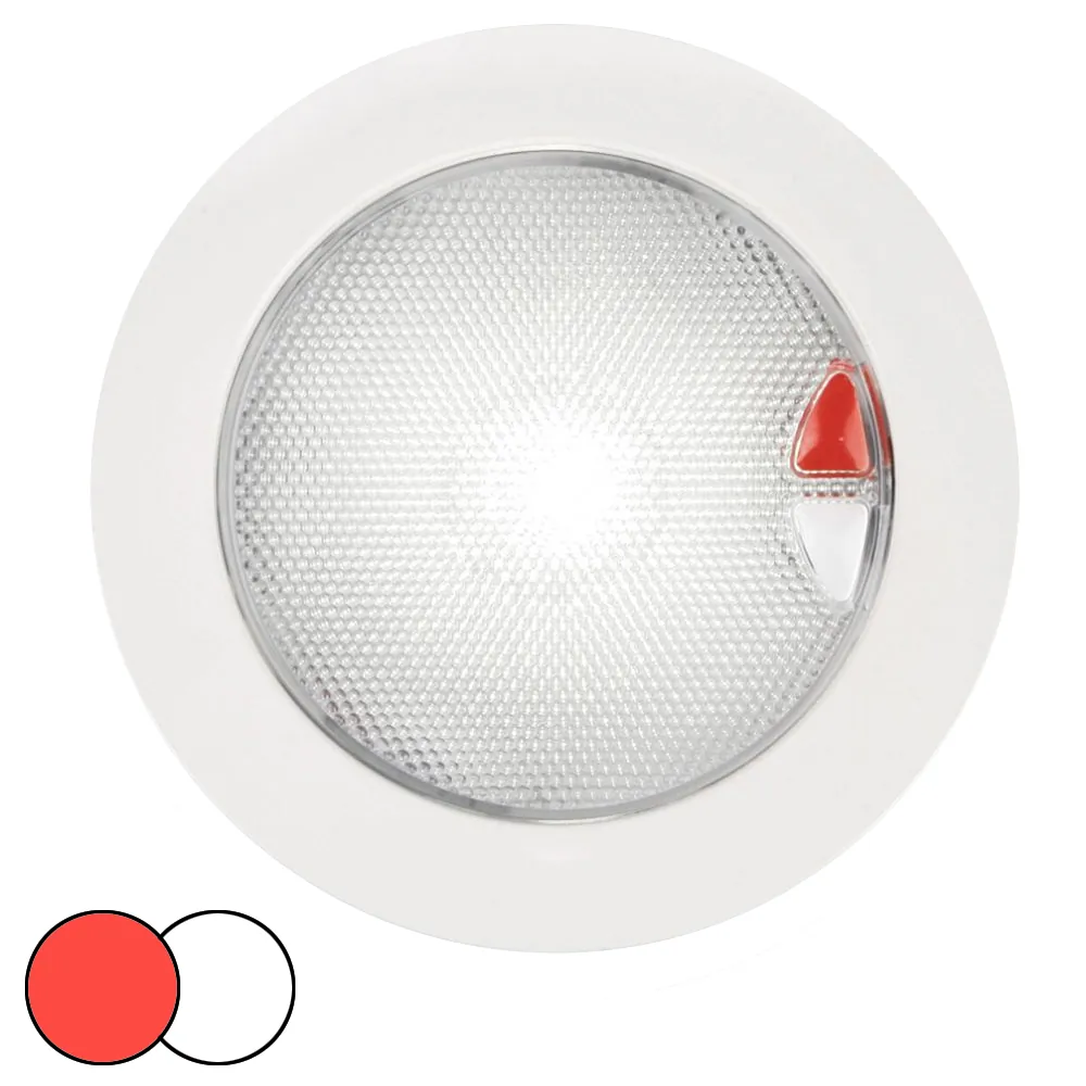 Hella Marine 980630002 - Hella Marine EuroLED 150 Recessed Touch Lamp - RedWhite