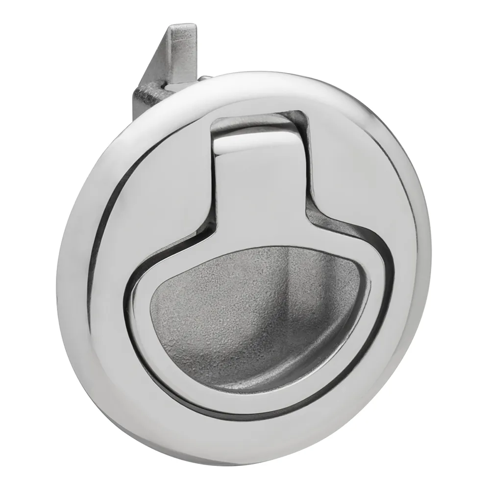 Whitecap 6135C — Slam Latch Non-Locking Ring Pull in Stainless Steel Finish