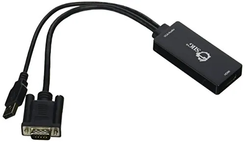 Siig CE-VG0U11-S1 — AUDIO SUPPORT PORTABLE VGA & USB AUDIO TO HDMI CONVERTER CONVERTS VGA OUTPUT TO