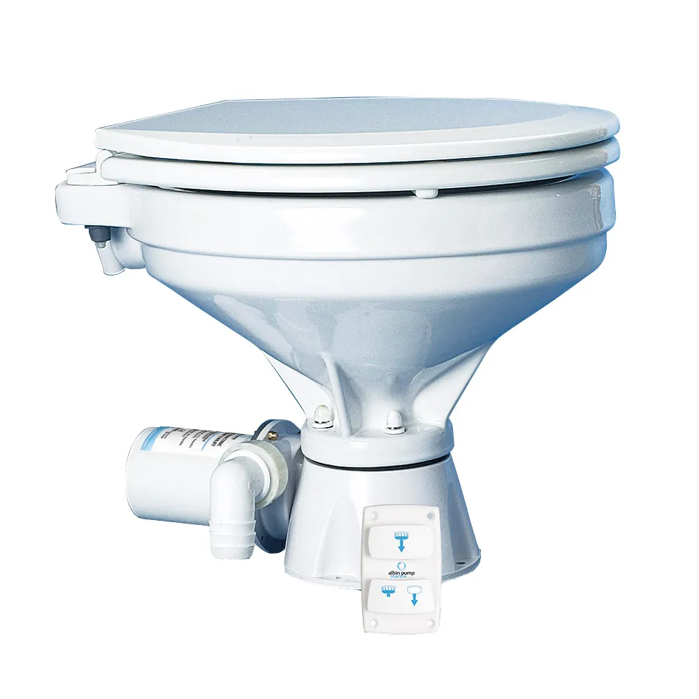 Albin Pump Marine 07-03-012 — Albin Pump Marine Toilet Silent Electric Comfort - 12V