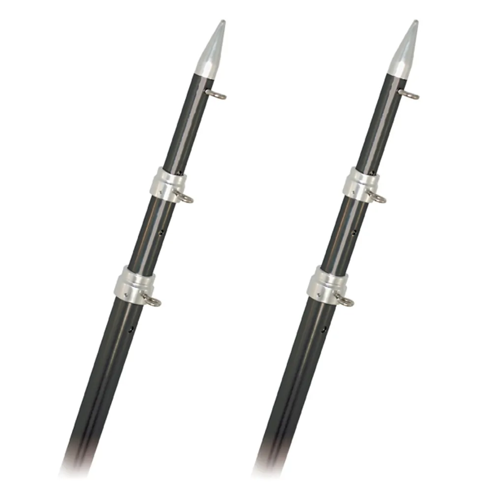 Rupp Marine CW56810 — Rupp Top Gun Outrigger Poles - Telescopic - Carbon Fiber - 18'
