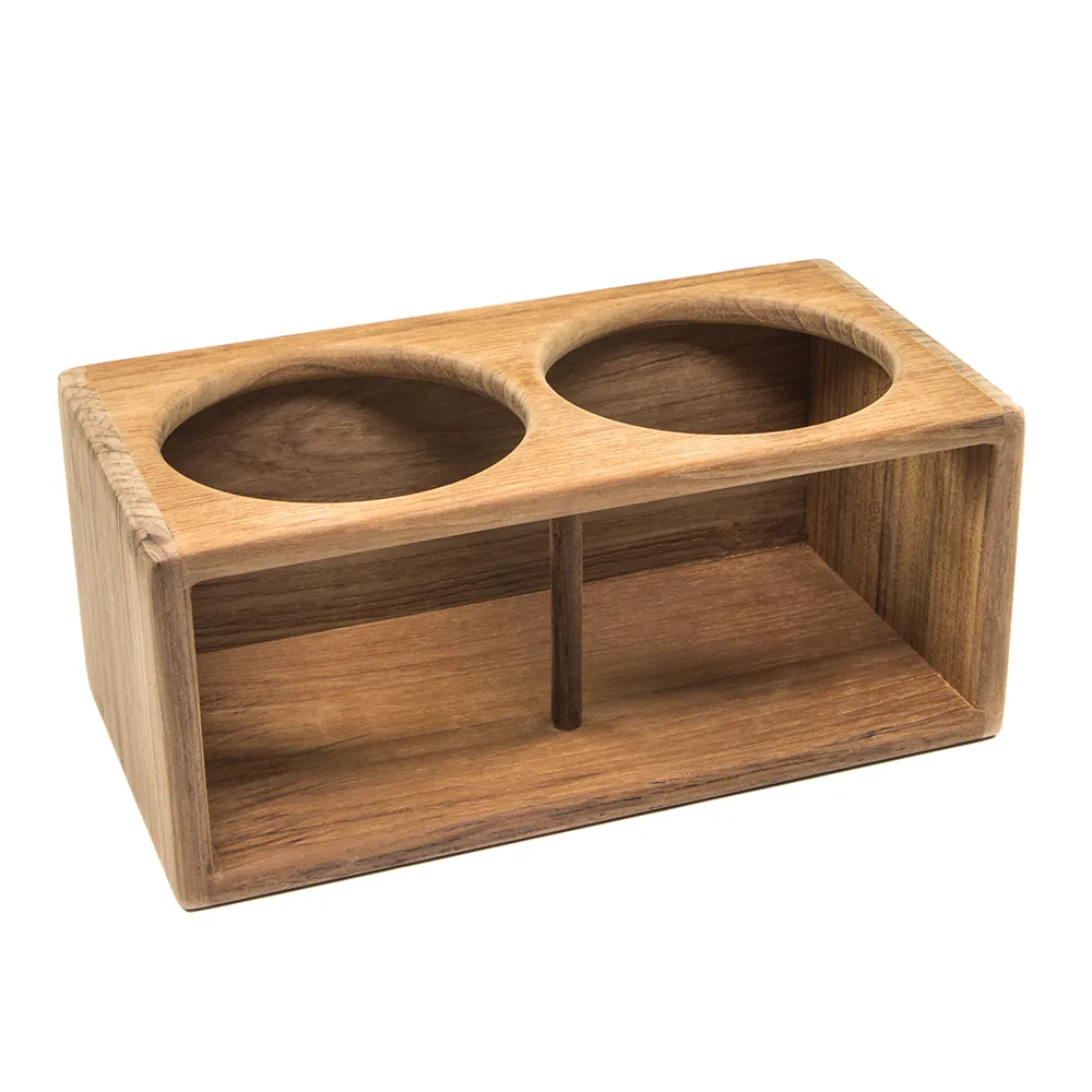 Whitecap 62612 — Whitecap Teak Insulated Drink Holder Rack for Cans & Bottles