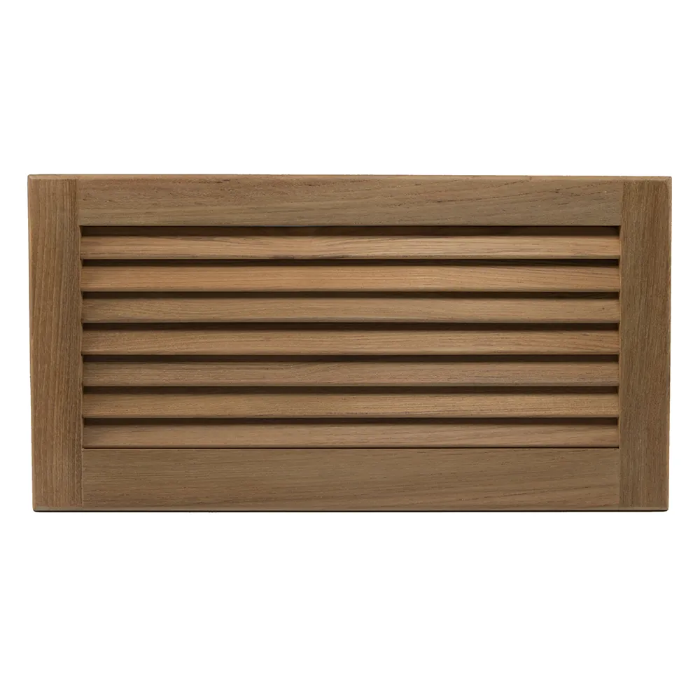 Whitecap 60716 — Teak Louvered Insert - 9-3/8" x 18" x 3/4"