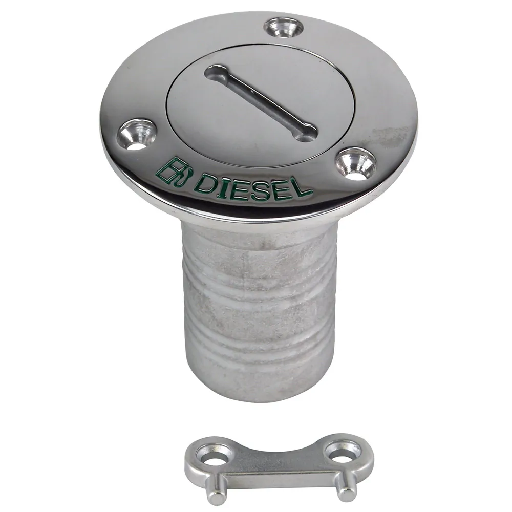 Whitecap 6124C — 316 Stainless Steel Diesel Hose Deck Fill - 1-1/2" Hose