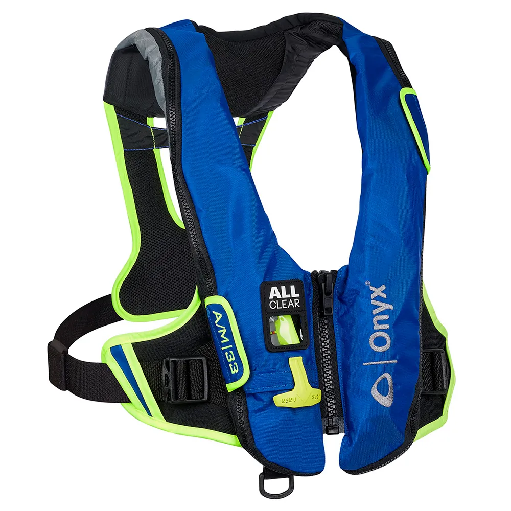 Onyx Outdoor 132800-500-004-21 — Onyx A/M-33 All Clear(R) Inflatable Life Jacket - Blue