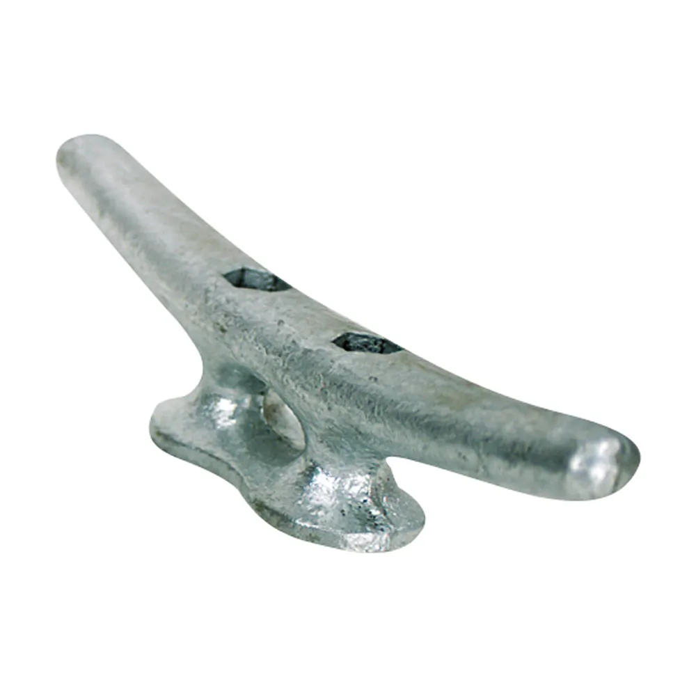 Whitecap S-1520P — 6-Inch Galvanized Steel Dock Cleat with Hexhead Bolts