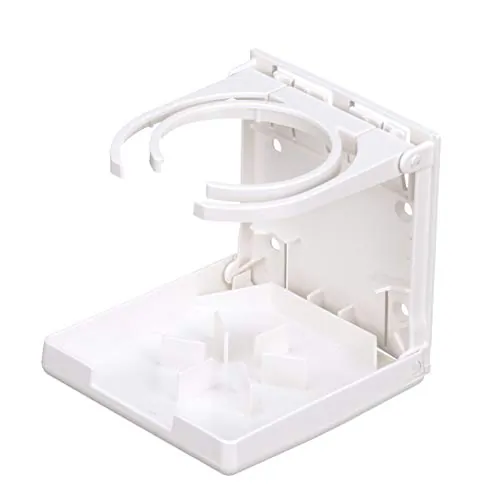Attwood Marine 2449-7 — Attwood Fold-Up Drink Holder - Dual Ring - White