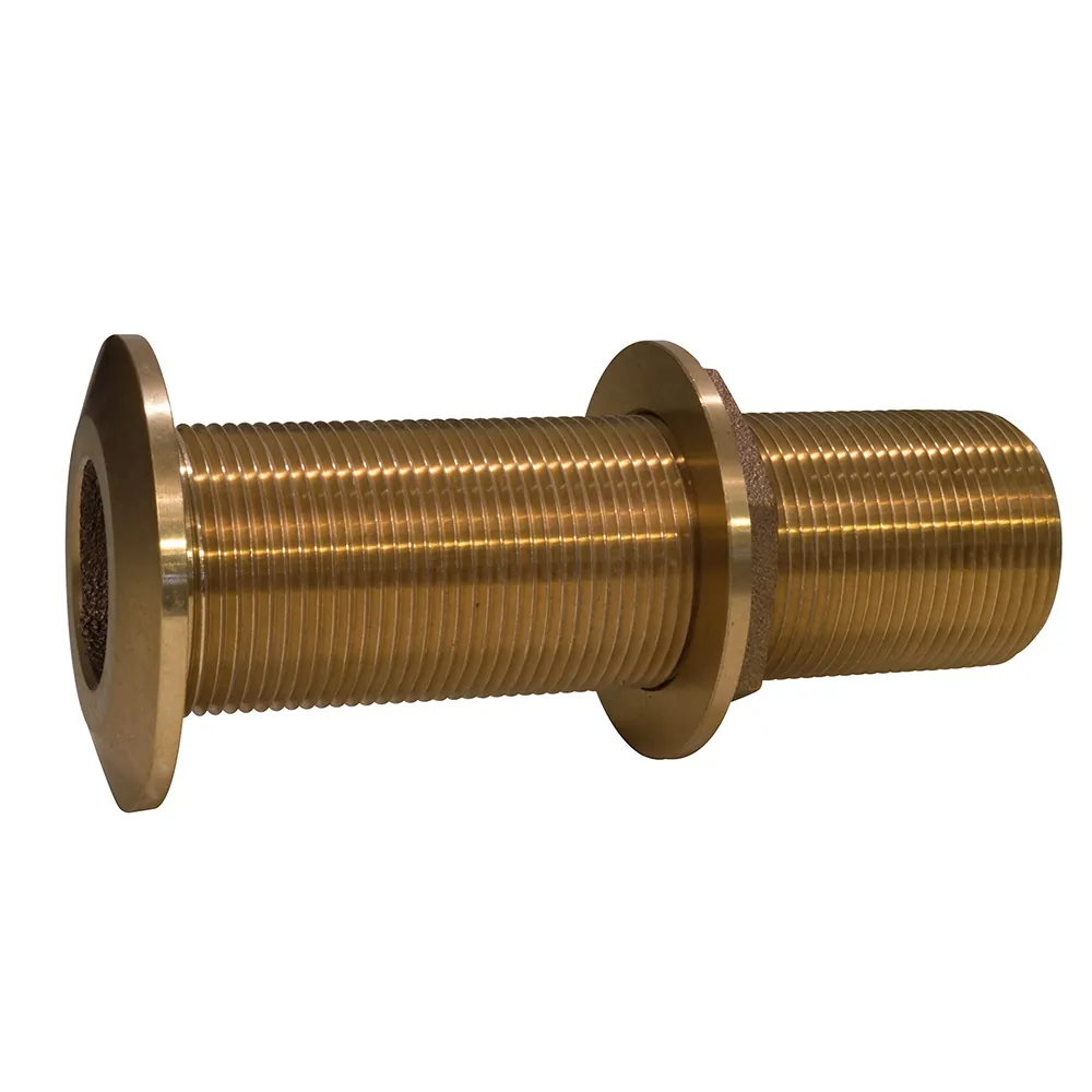 GROCO THXL-2000-W — GROCO 2" Bronze Extra Long Thru-Hull Fitting with Nut