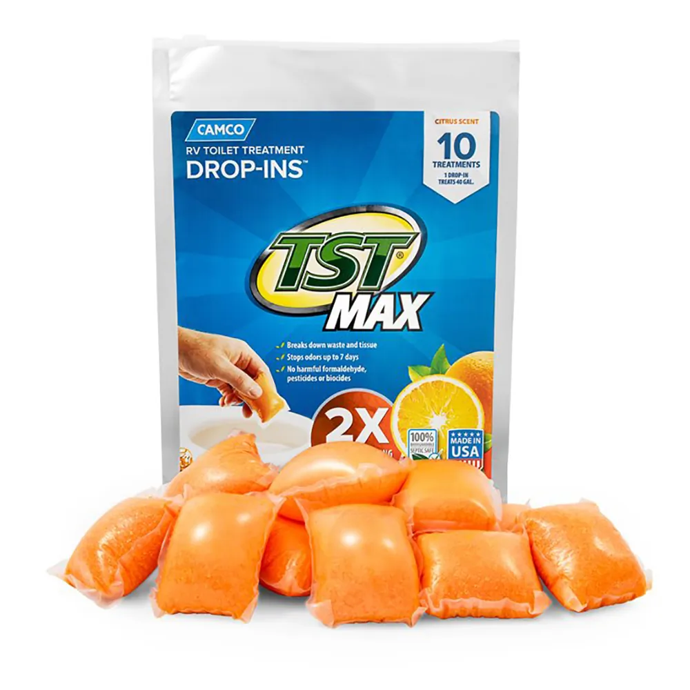 Camco 41178 - CAMCO TST MAX Orange RV Toilet Treatment 10 Pack