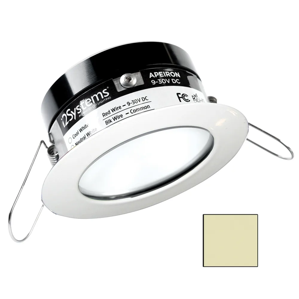 I2Systems A503-31CBBR - Apeiron PRO A503 - 3W Round Marine LED Light - Warm White