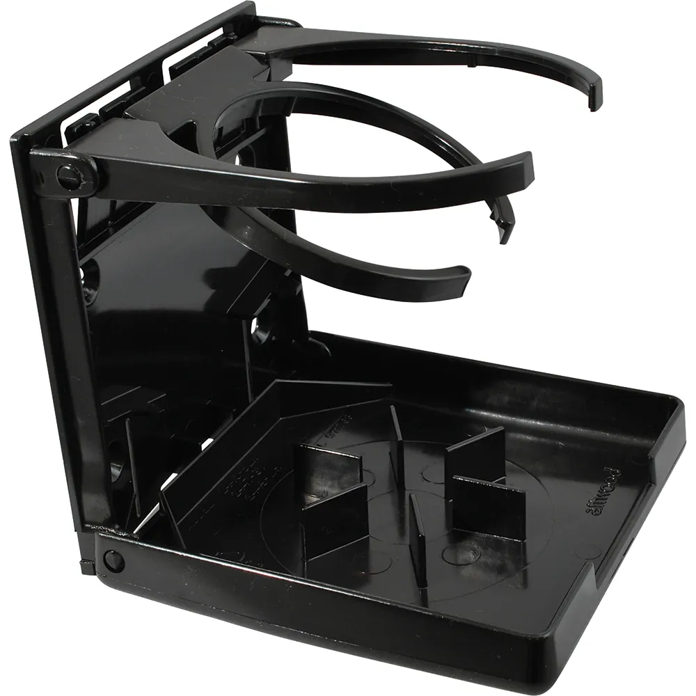 Attwood Marine 2445-7 — Attwood Fold-Up Drink Holder - Dual Ring - Black