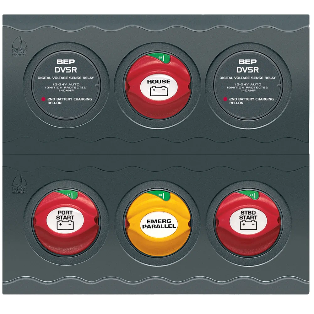 BEP Marine CC-803N — BEP Contour Connect Battery Management Panel for Twin Engines