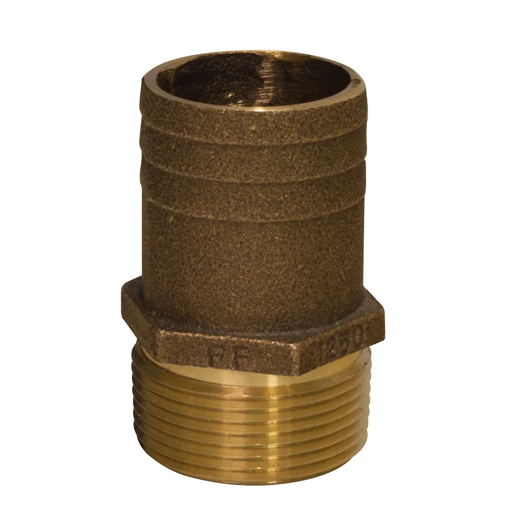GROCO FF-2000 - 2 NPT to 2-14 Bronze Full Flow Hose Fitting