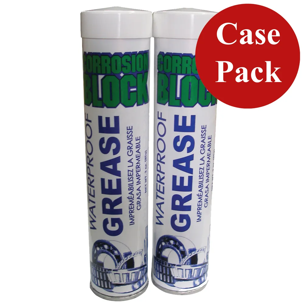 Corrosion Block 25003CASE - Corrosion Block Waterproof Grease - (2)2oz Tube - Case of 6