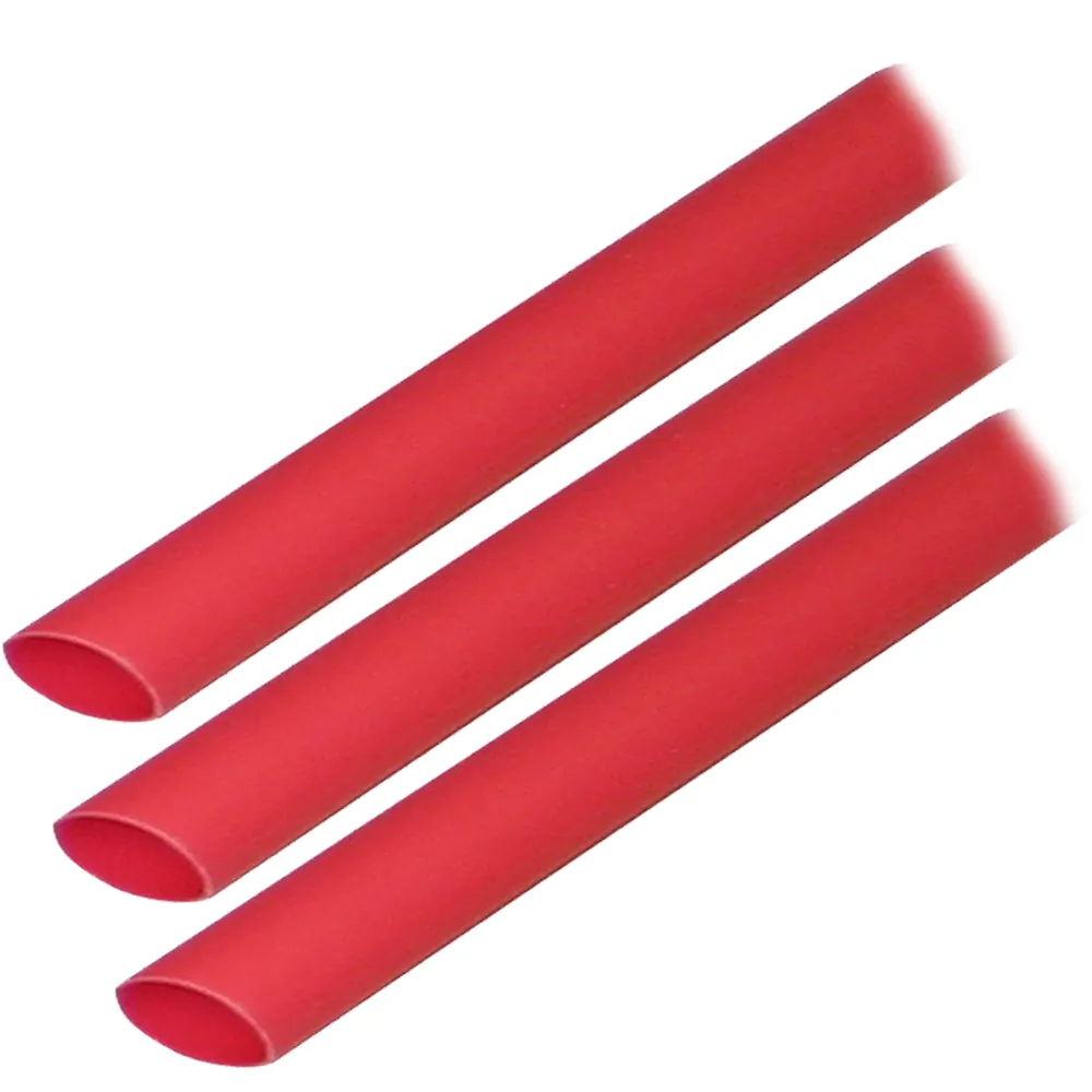 Ancor 304603 — Ancor 3/8" x 3" Red Adhesive Heat Shrink Tubing - 3 Pack