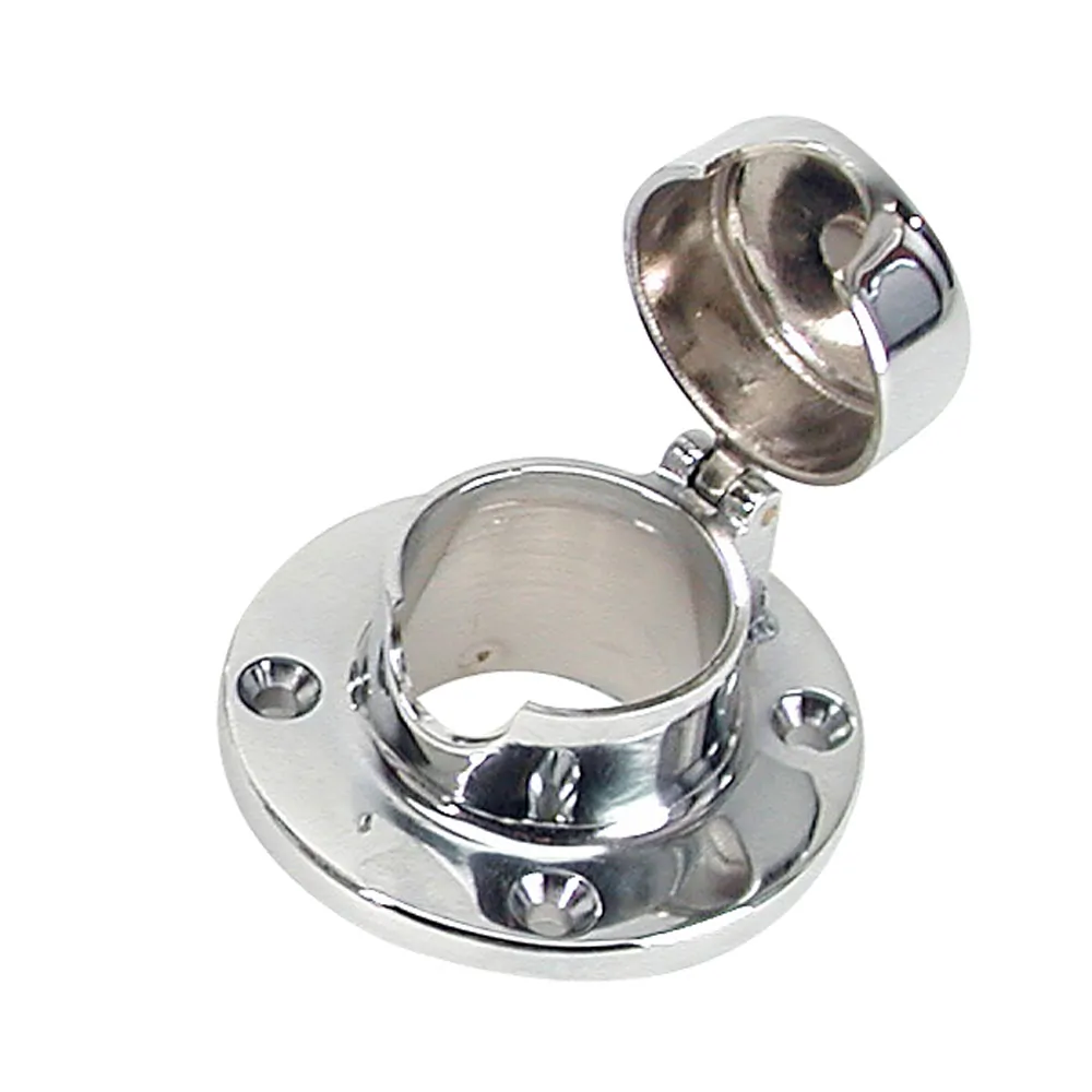 Whitecap S-112C — Whitecap Chain & Rope Deck Pipe Hinged 1-1/2" Opening