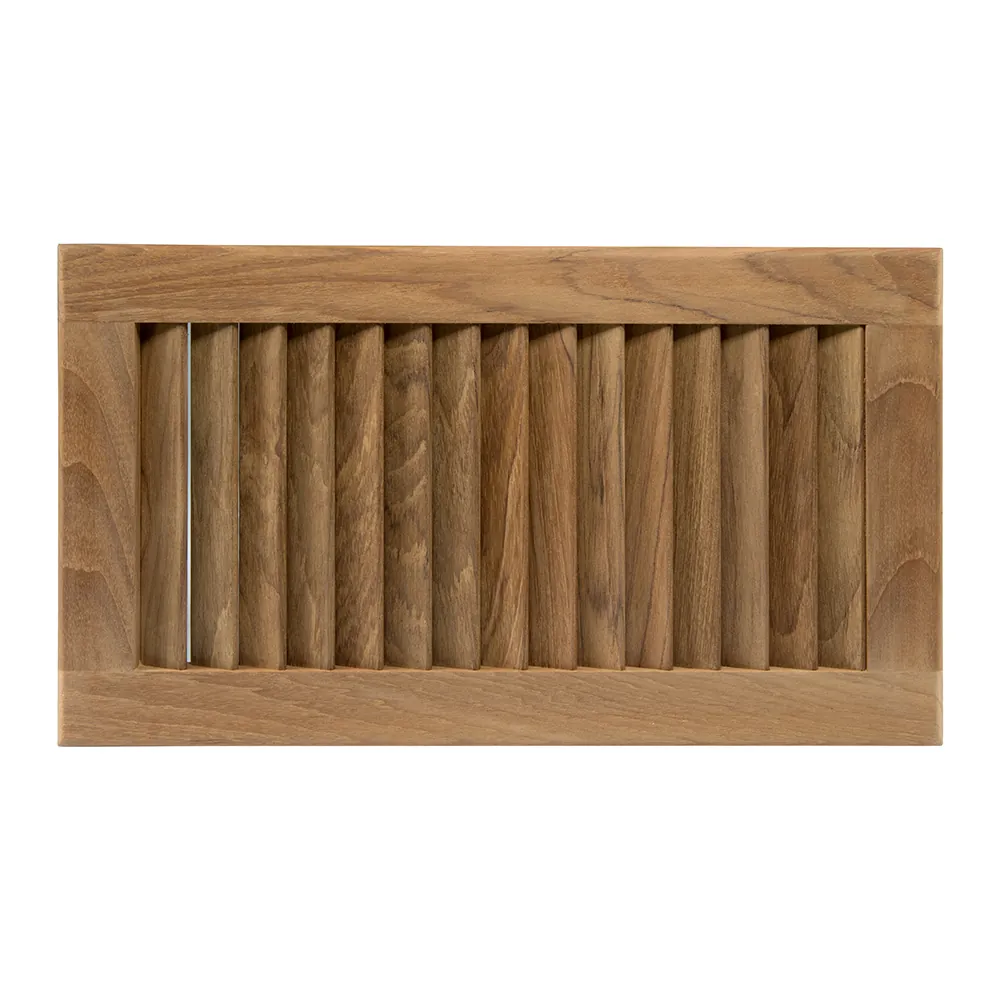 Whitecap 60710 — 16" x 9-1/8" Teak Louvered Insert for Cabinets