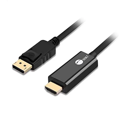 Siig CB-DP1Q12-S1 — DISPLAYPORT OUTPUT 6FT DISPLAYPORT TO HDMI CABLE DIGITAL SIGNAGE CONNECTS DUAL M