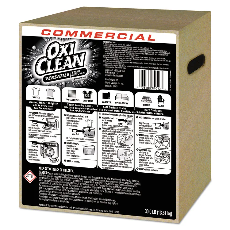 CHURCH & DWIGHT CO CDC 3320084012 — OxiClean Versatile Stain Remover - Liquid - 140 fl oz (4.4 quart) - 1 Each - Yellow
