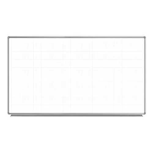 Luxor WB7240LB — 72" x 40" Wall-Mounted Magnetic Whiteboard with Ghost Grid