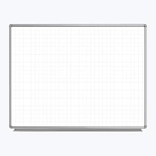 Luxor WB4836LB — 48" x 36" Magnetic Wall-Mounted Ghost Grid Whiteboard
