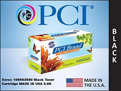 PCI 106R03580-PCI — PCI BRAND XEROX 106R03580 (XEROX 106R3580) BLACK TONER CARTRIDGE 5900 PAGE YIELD