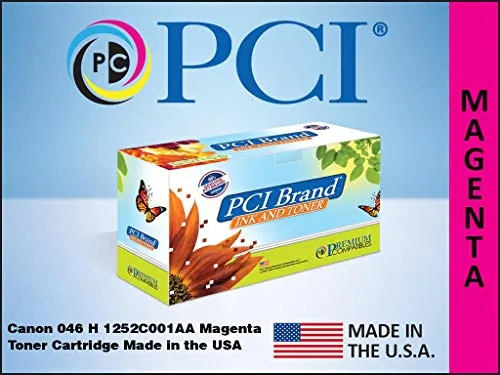 PCI 1252C001AA-PCI — PCI BRAND REMANUFACTURED CANON 1252C001 046H MAGENTA TONER CARTRIDGE 5KPG HIGH Y
