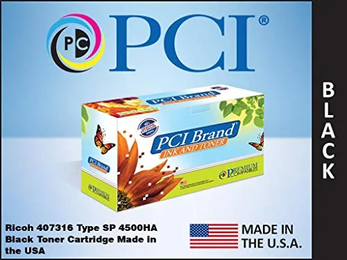 PCI 407316-PCI — PCI BRAND COMPATIBLE RICOH 407316 SP4500HA BLACK TONER CARTRIDGE 12K FOR RICOH S