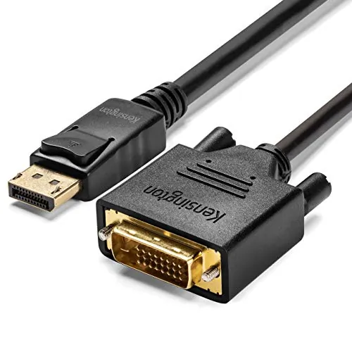 KENSINGTON K33023WW — DISPLAYPORT 1.1 (M) TO DVI-D (M) PASSIVE UNIDIRECTIONAL CABLE, 6FT