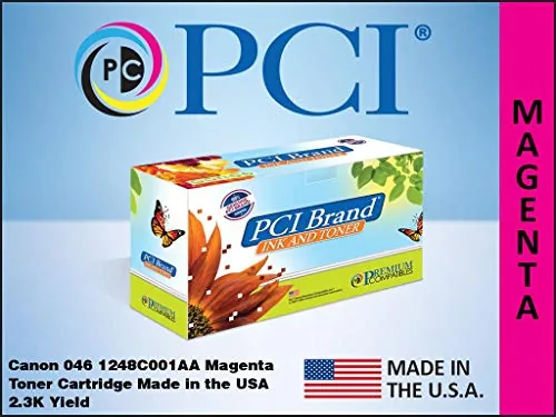 PCI 1248C001AA-PCI — PCI BRAND REMANUFACTURED CANON 1248C001 046 MAGENTA TONER CARTRIDGE 2300 PG YLD,