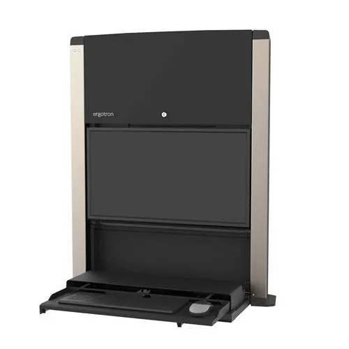 ERGOTRON 61-367-060 — CAREFIT SIT-STAND ENCLOSURE, MATTE BLACK