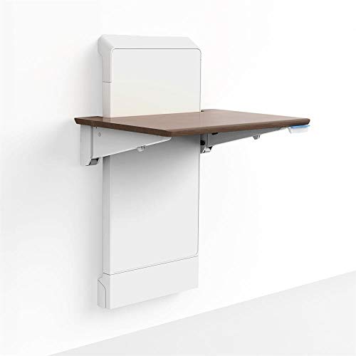 ERGOTRON 24-804-S894 - WORKFIT ELEVATE WALL DESK - SNOW & WALNUT FINISH