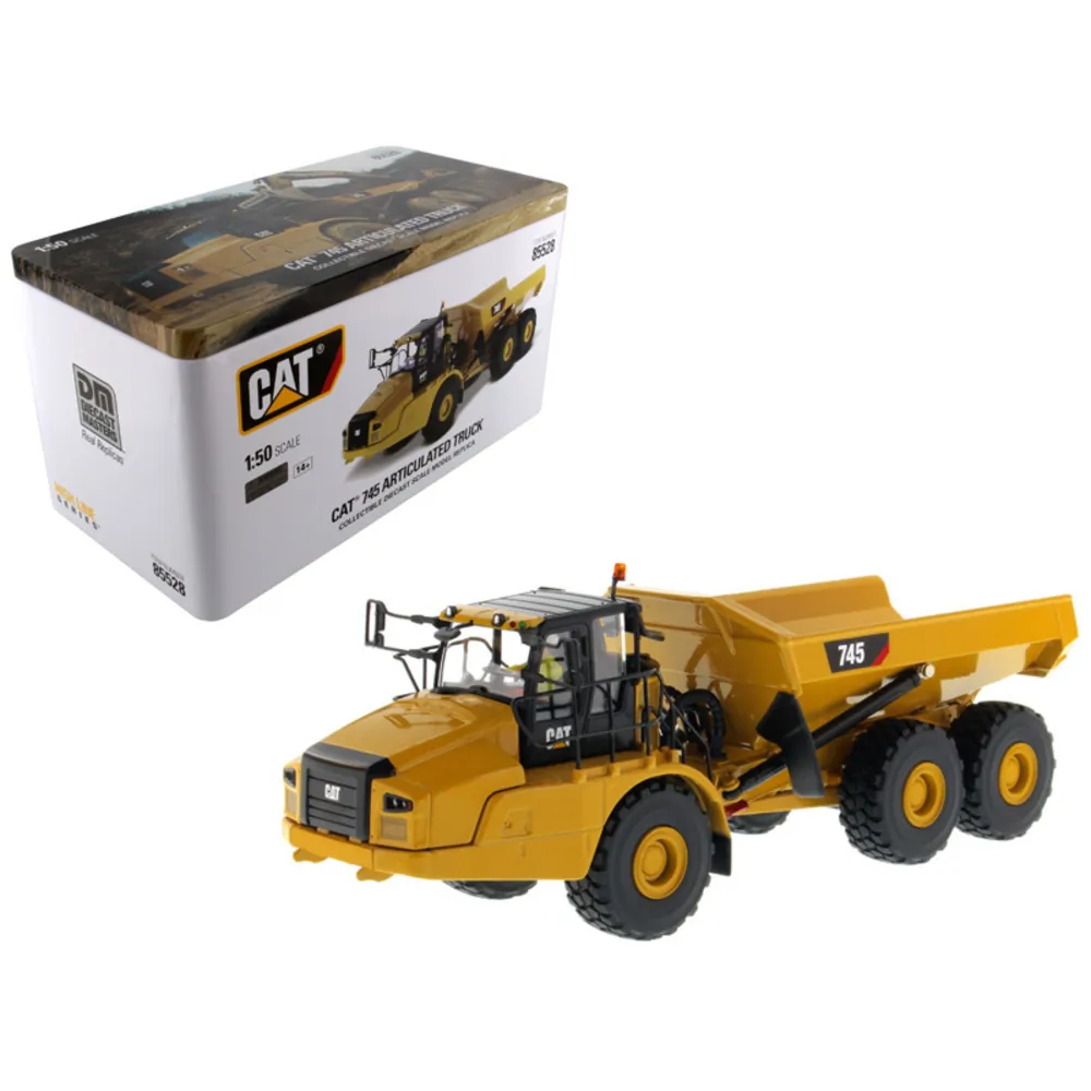 Diecast Masters 85528 — CAT Caterpillar 745 Articulated Dump Truck 1/50 Scale Model