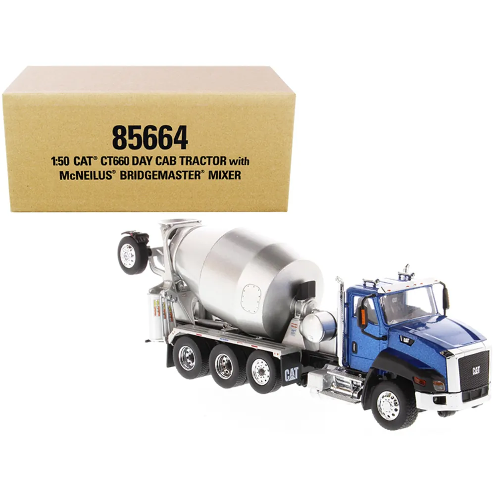 Diecast Masters 85664 — CAT CT660 Day Cab Tractor with McNeilus Mixer - 1/50 Scale