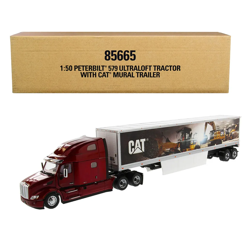 Diecast Masters 85665 — Diecast Masters 1/50 Peterbilt 579 Truck with Trailer Model