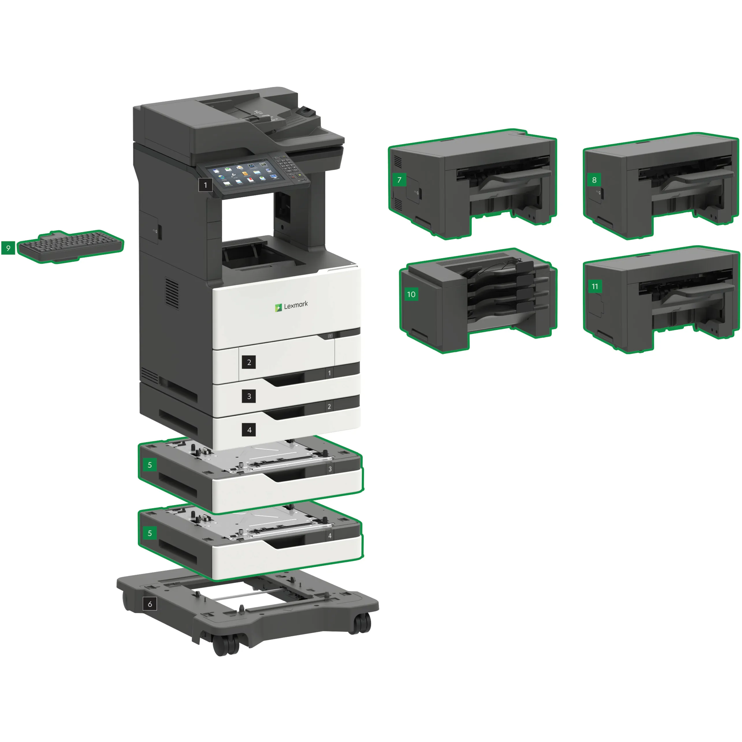 Lexmark 25BT646 — LEXMARK MX826ADE TAA LOW VOLT WITH CAC