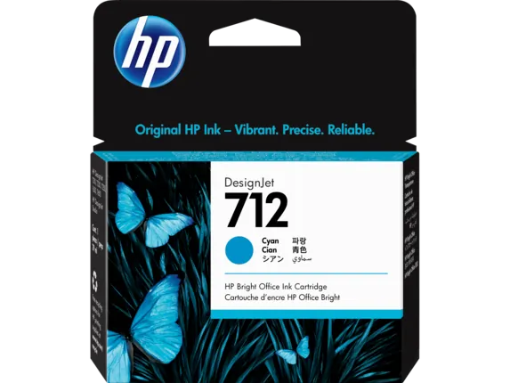 HP 712 Ink Cartridge - Cyan - Inkjet - 1 / Pack