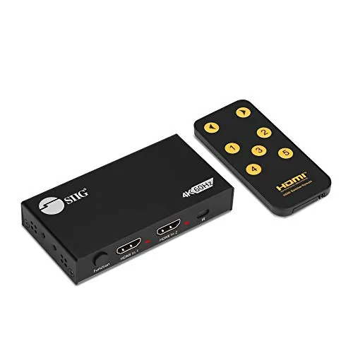Siig CE-H26D11-S1 — TRUE 4K PERFORMANCE HDMI SWITCHER OR SPLITTER EDID, DOWNSCALING 4K60HZ TO 1080P6
