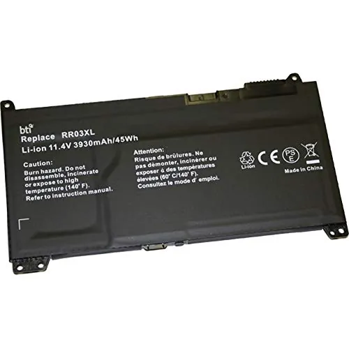 BATTERY TECHNOLOGY RR03XL-BTI — REPLACEMENT BATTERY FOR HP PROBOOK 430 G4 430 G5 440 G4 440 G5 450 G4 450 G5 455