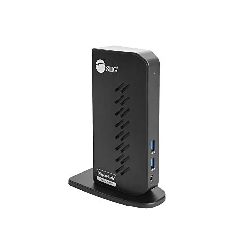 Siig JU-DK0L11-S1 — SIIG USB 3.0 DUAL VIDEO DOCKING STATION 5 GBPS, 1080P (JU-DK0L11-S1)