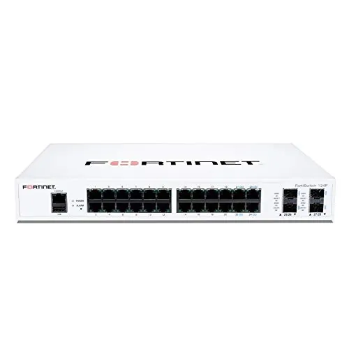 Fortinet FS-124F — HW FS-124F, 24X GE RJ45 AND 4X 10GE SFP+; 1X RJ-45 SERIAL CONSOLE PORT, SUPPORT