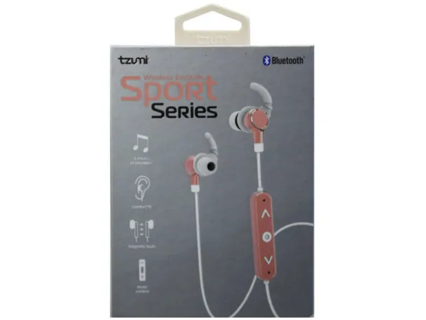 Bulk Buys EC477 — Tzumi Sport Series Rose Gold Bluetooth Earbuds