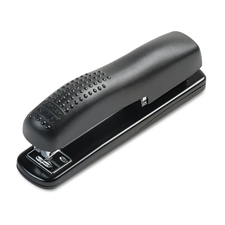 BLACK BOX CORPORATION 02257 — Ergonomic Black Desk Stapler with 20-Sheet Capacity