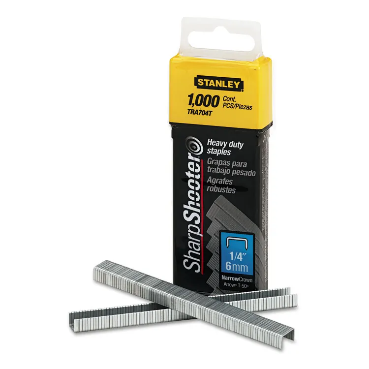 BLACK BOX CORPORATION TRA704T — Heavy-Duty Tacker Staples - 0.25" Leg, 1000/Box