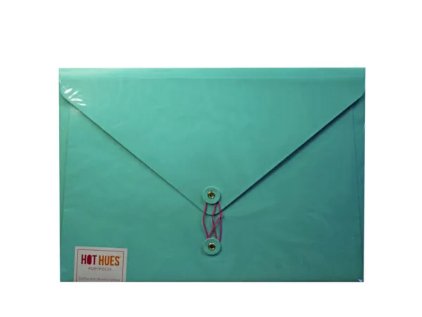 bulk buys GO118 - Sleek Teal Envelope Portfolio for Documents & Portfolios