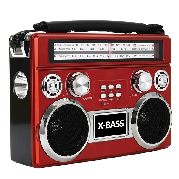 SUPERCOM SC-1097BT-RED — 3BD RD/BT/PRBL/FLSHLT/ RD